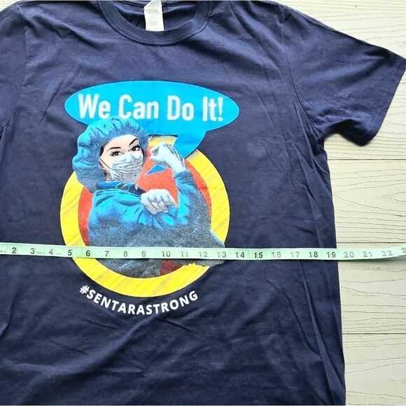 Wonder Wink jogger skinny pant scrubs XS w bonus nursing WE CAN DO IT tshirt - Picture 11 of 16